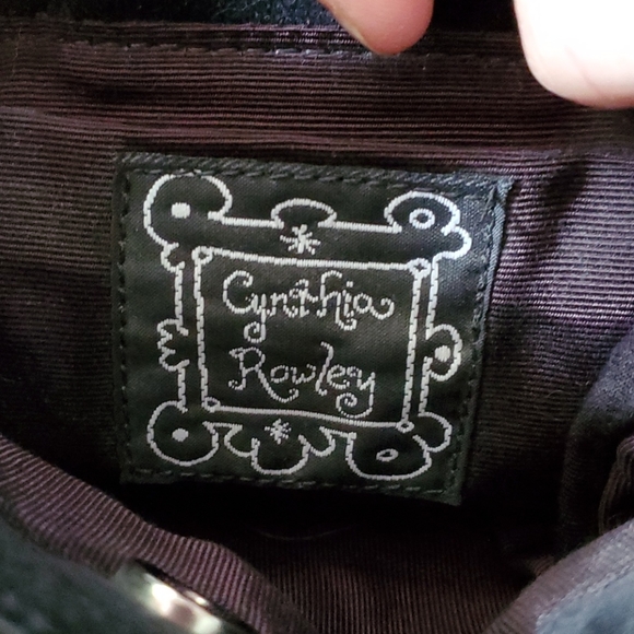 Cynthia Rowley BLUE Velvet Bag! - Picture 3 of 4